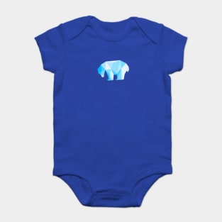 Ice Crystal Polar Bear Baby Bodysuit